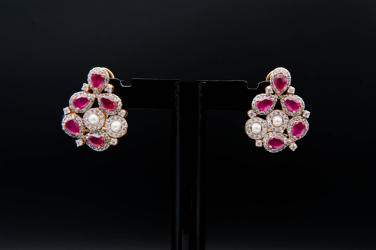 Scarlet Grace Earrings — 925 Sterling Silver