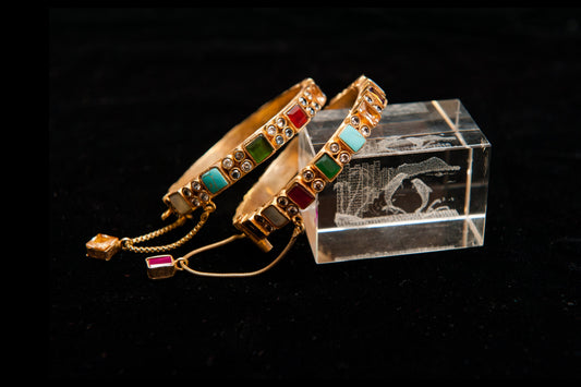 Festival Mosaic-Kundan Bangle