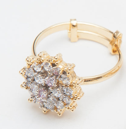 Luminous Petal Locket Set-Gold Plated