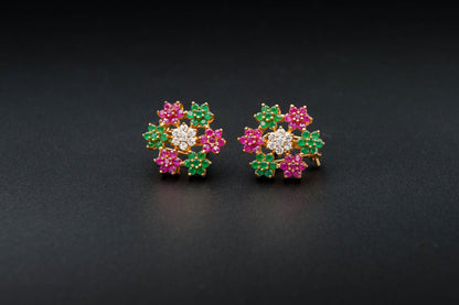Garden Muse Earrings — 925 Sterling Silver with 24K Gold Plating