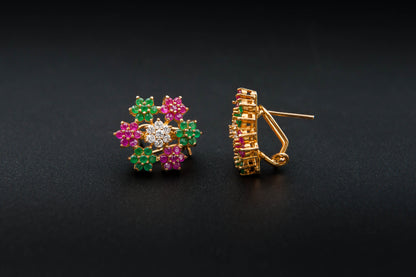 Garden Muse Earrings — 925 Sterling Silver with 24K Gold Plating