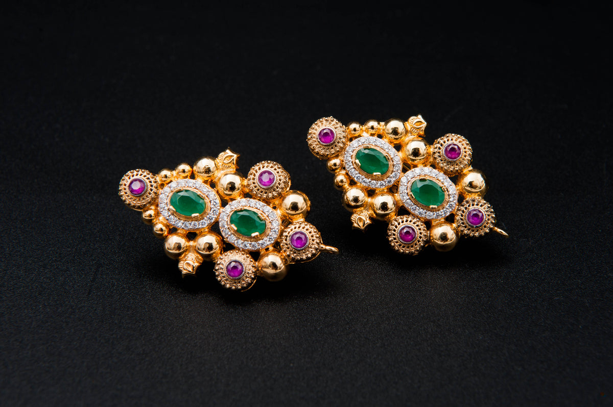 Majestic Harmony Bridal Set-925 Sterling Silver with 24K Gold Plating