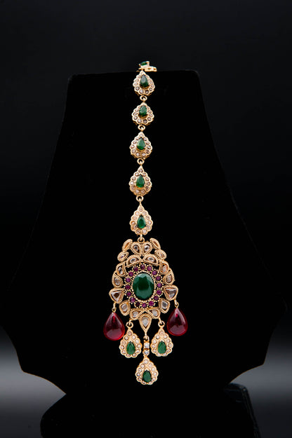 Royal Enchantment Bridal set-925 Sterling Silver with 24K Gold Plating