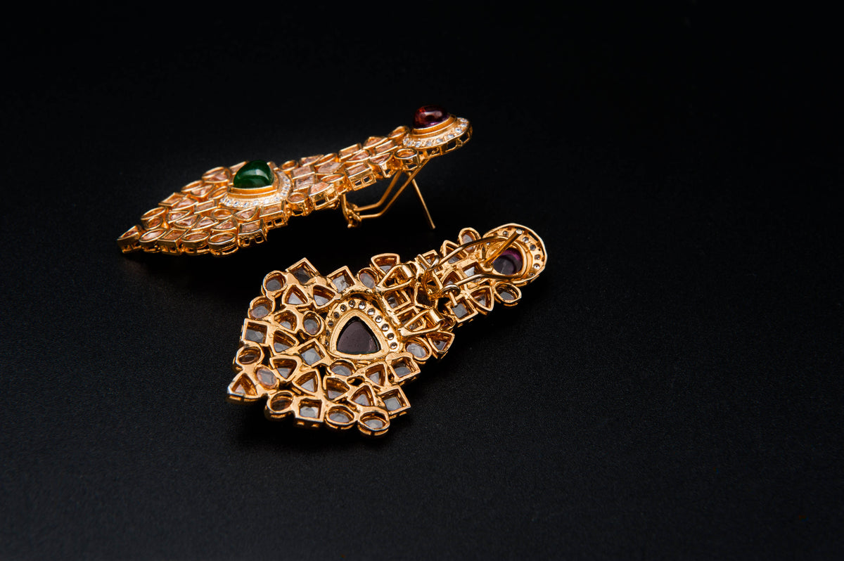 Heritage Splendor Bridal Set-925 Sterling Silver with 24K Gold Plating