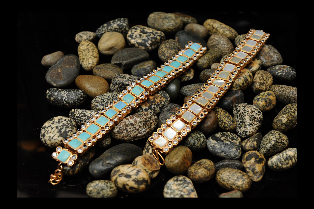 Celestial Tiles Bracelet-Kundan