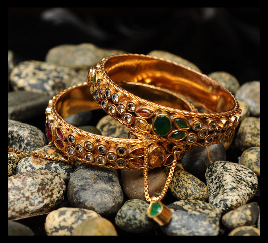 Gemlike Grace-Kundan Bangle