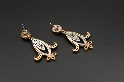 Celestial Filigree Bloom-925 Sterling Silver with 24K Gold plating