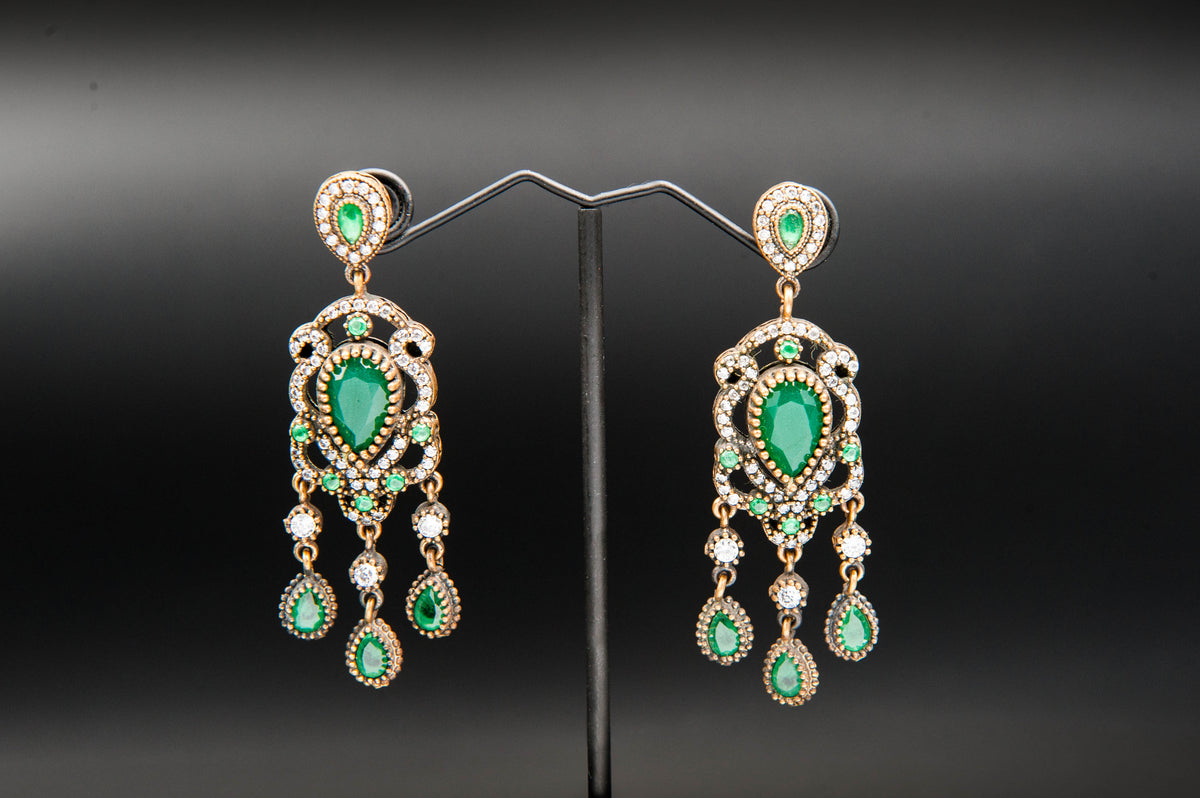 Emerald Reverie- 925 Sterling Silver with 24K Gold Plating