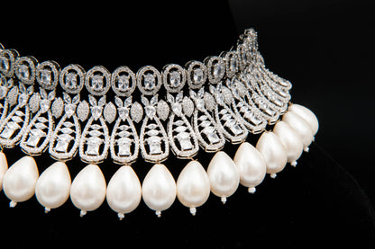Pearl Cage Symphony-1K Silver Set