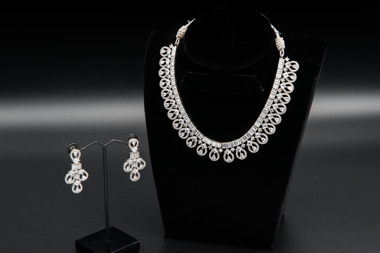 Baguette Cascade-1K Silver Set