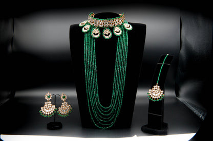 Verdant Majesty-Kundan Set
